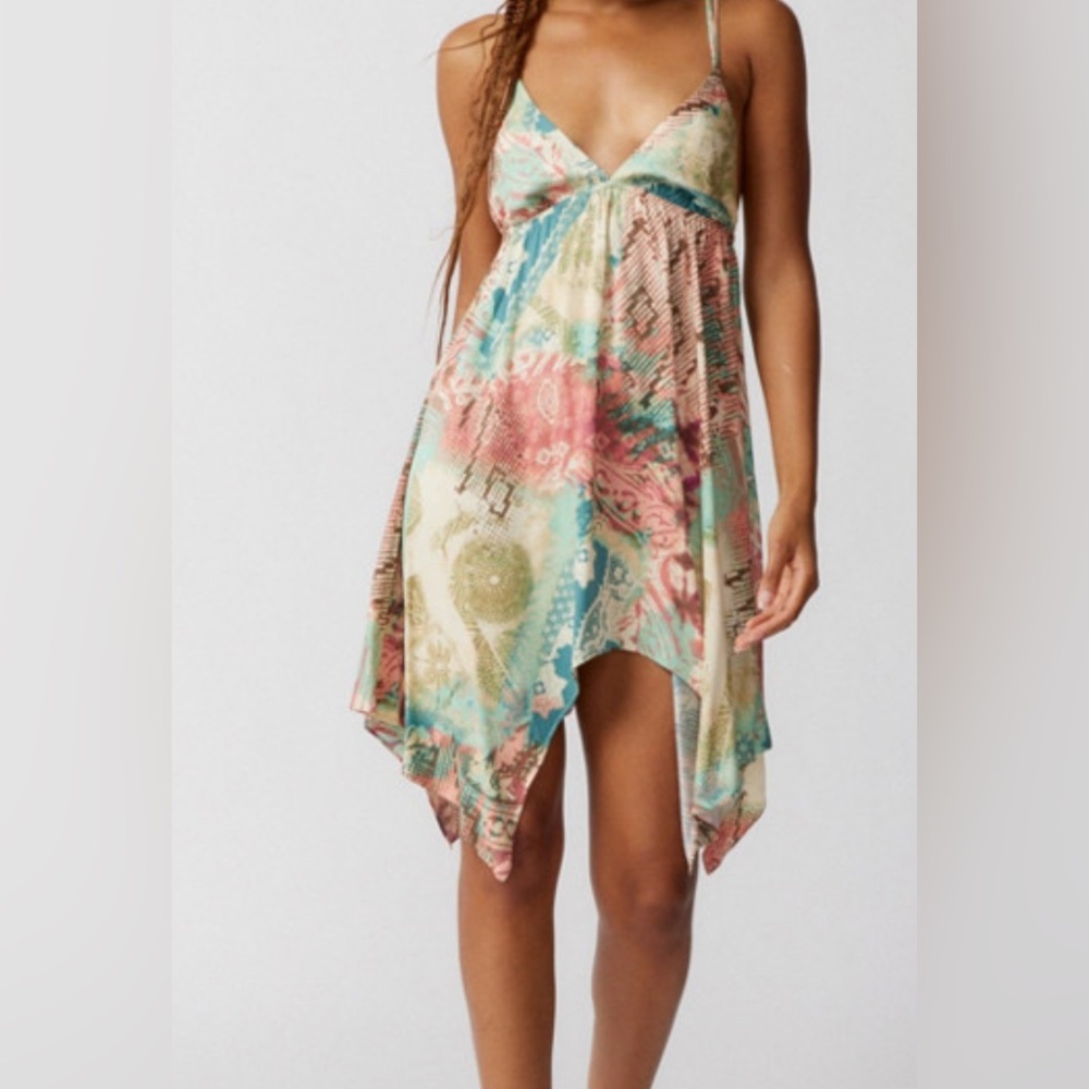 Urban Outfitters Ecote Clover Strappy Back Mini Dress